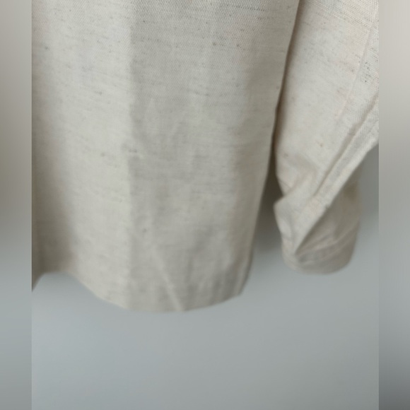 Men's Cream Button-Up Shirt - Picture 5 of 11